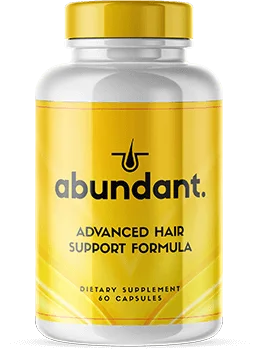 A single bottle of Abundant advanced hair support capsules