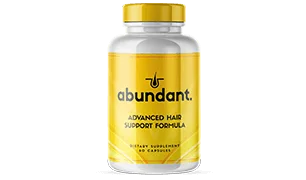 Single starter bottle of Abundant hair support capsules with selenium