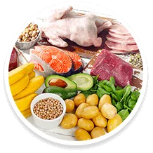 Protein-rich foods that supply keratin-building amino acids